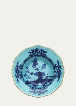 GINORI 1735Oriente Italiano Rim Soup Plate, Iris