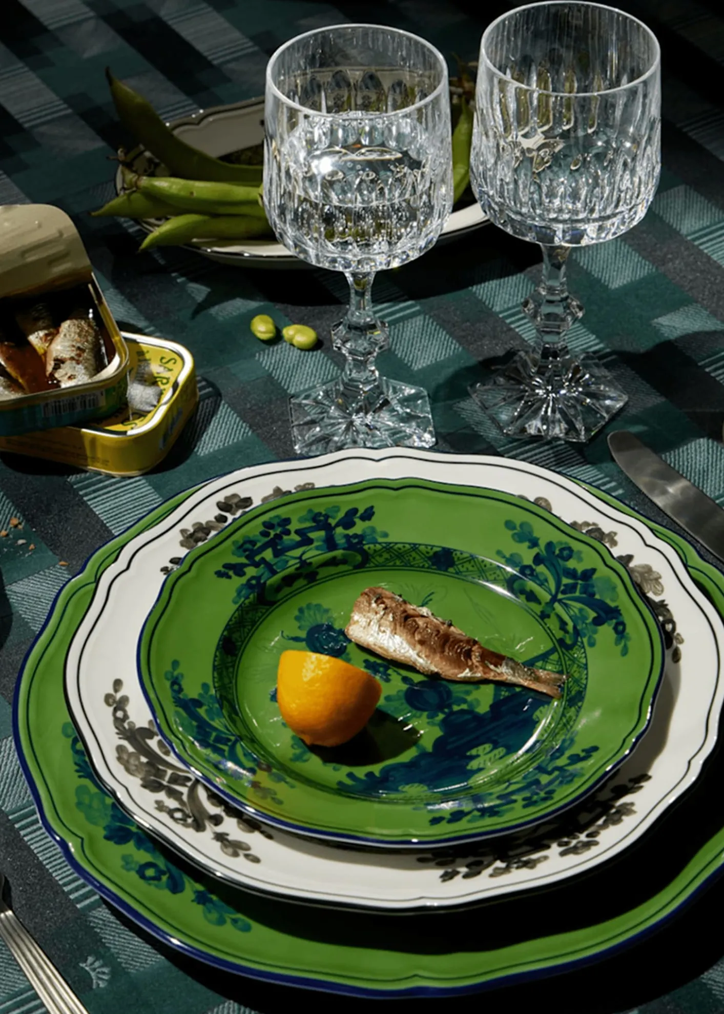 GINORI 1735Oriente Italiano Salad Plate, Malachite