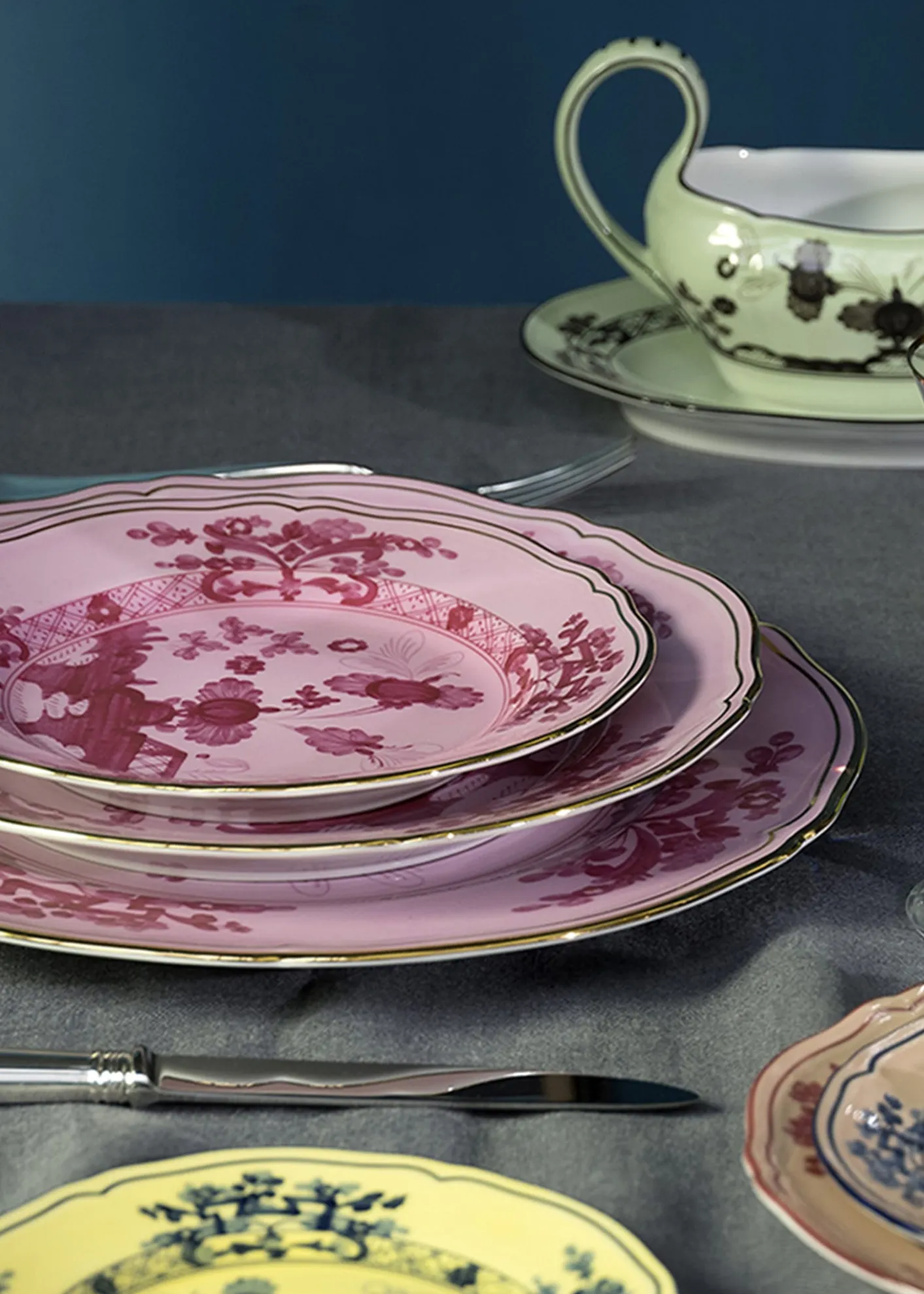 GINORI 1735Oriente Italiano Soup Plate, Porpora