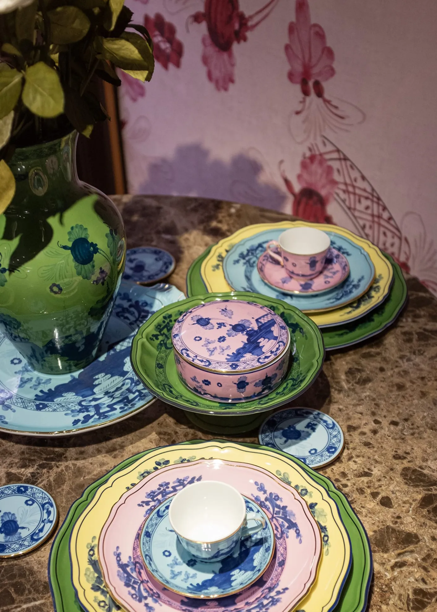 GINORI 1735Oriente Italiano Tea Cup, Porpora