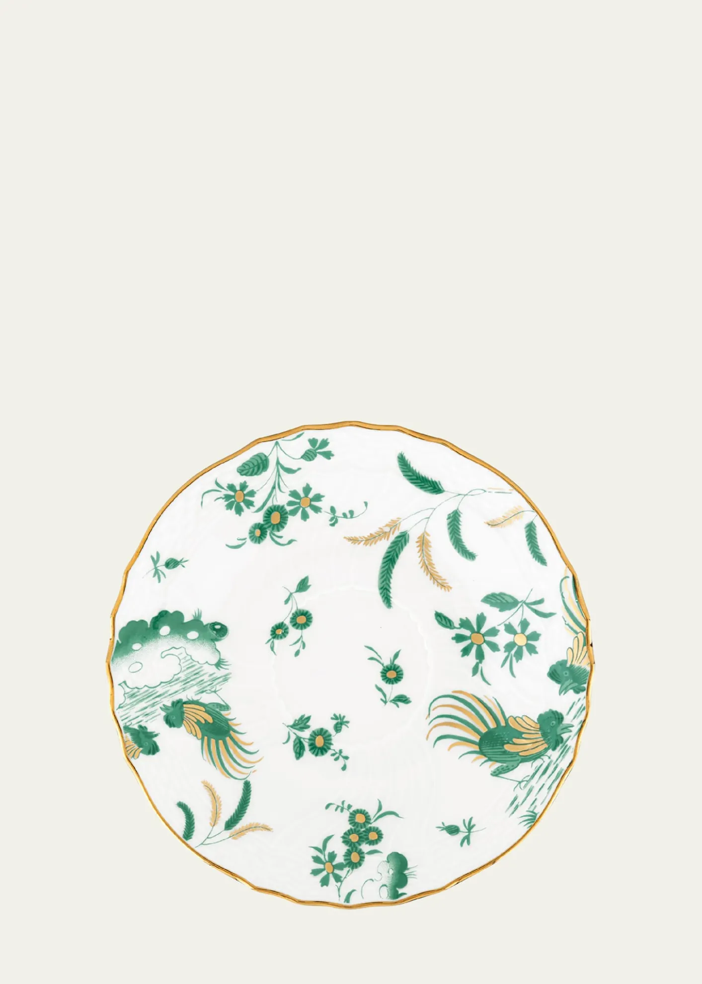 GINORI 1735Oro di Doccia Coffee Saucer, Giada