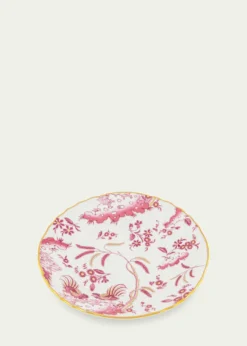 GINORI 1735Oro di Doccia Magenta Flat Bread Plate