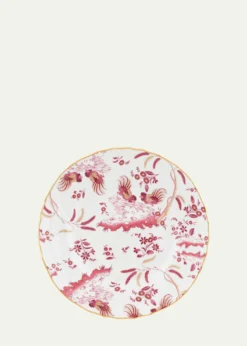 GINORI 1735Oro di Doccia Magenta Flat Dessert Plate