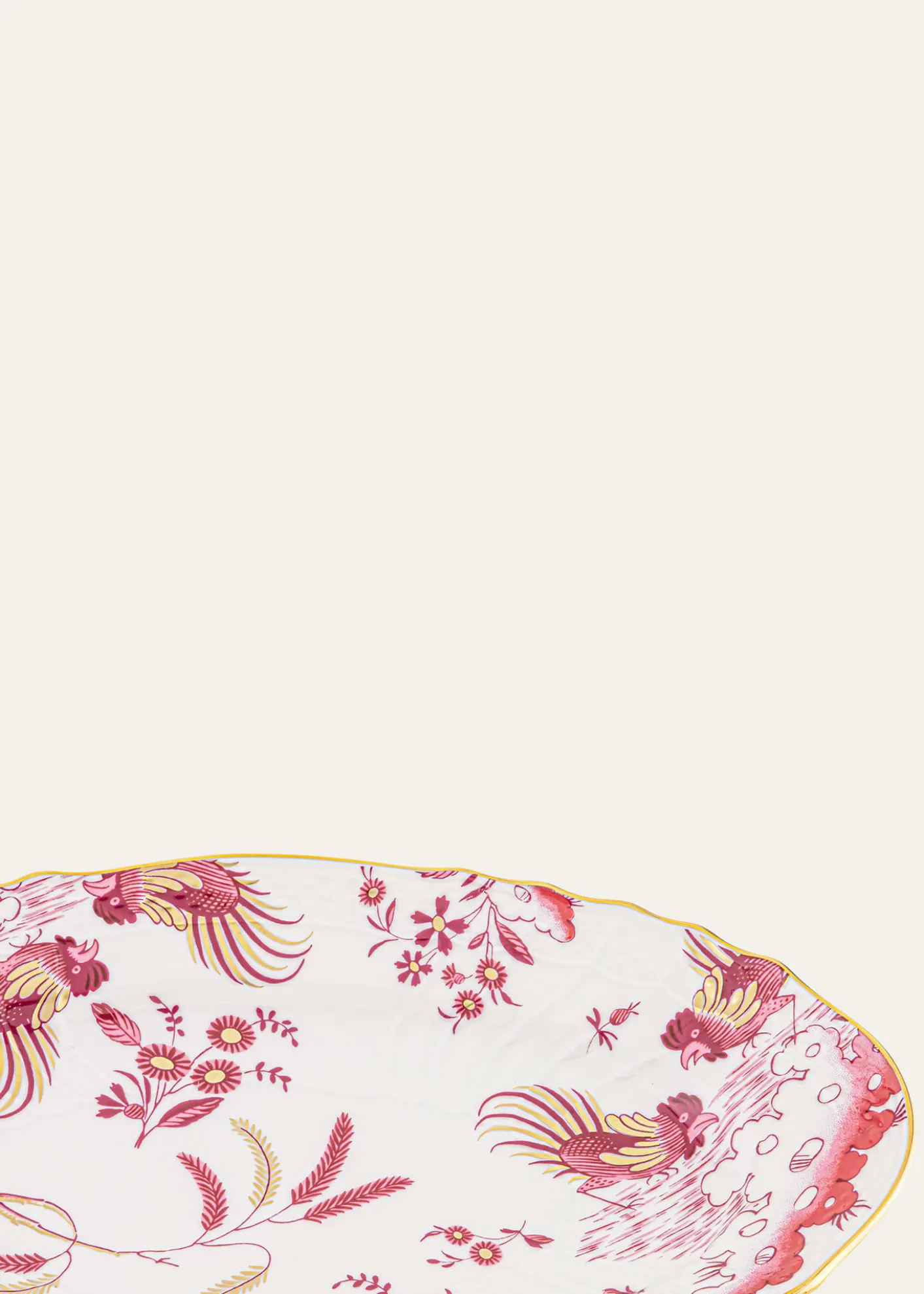 GINORI 1735Oro di Doccia Magenta Pickle Dish