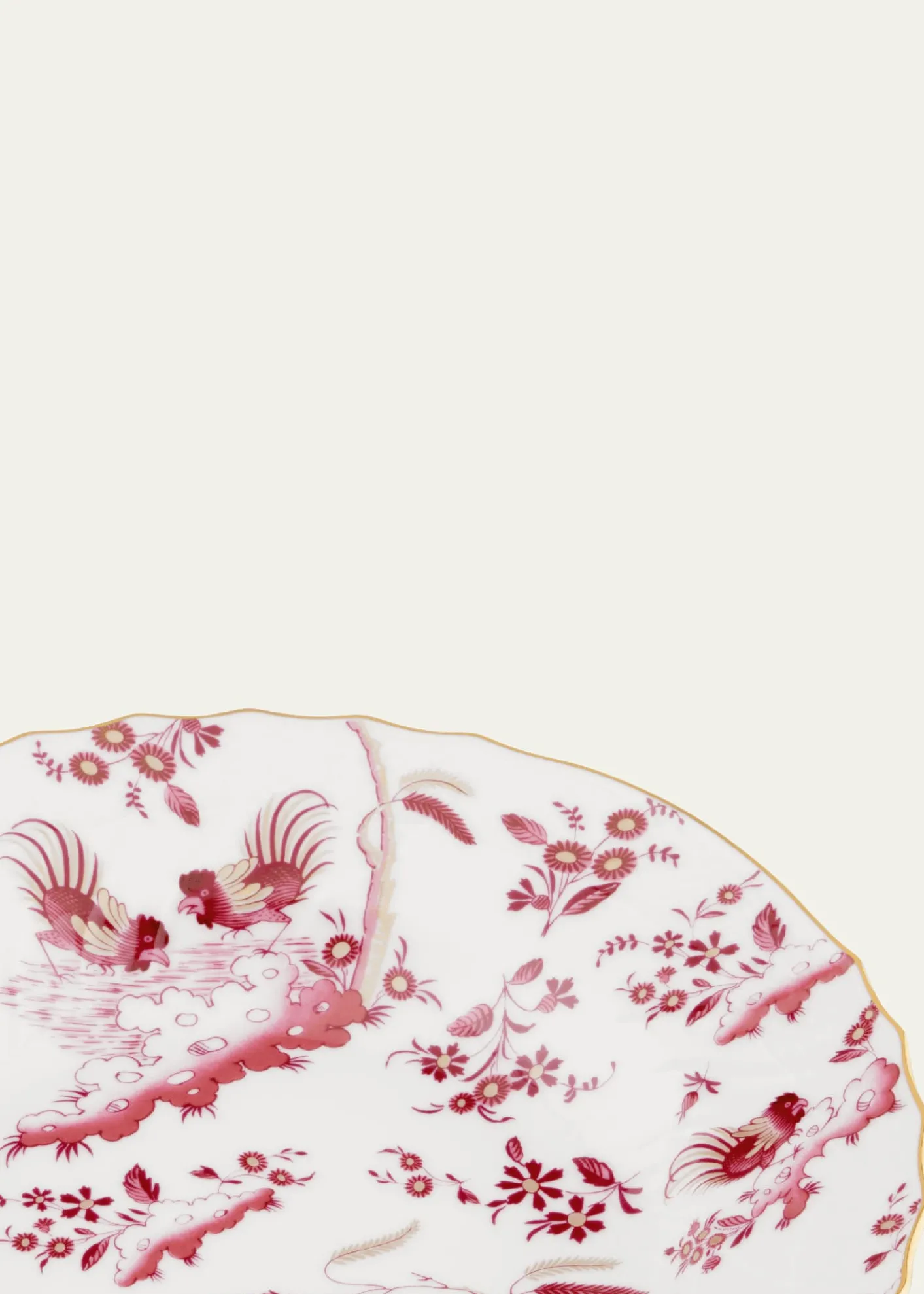 GINORI 1735Oro di Doccia Magenta Soup Plate