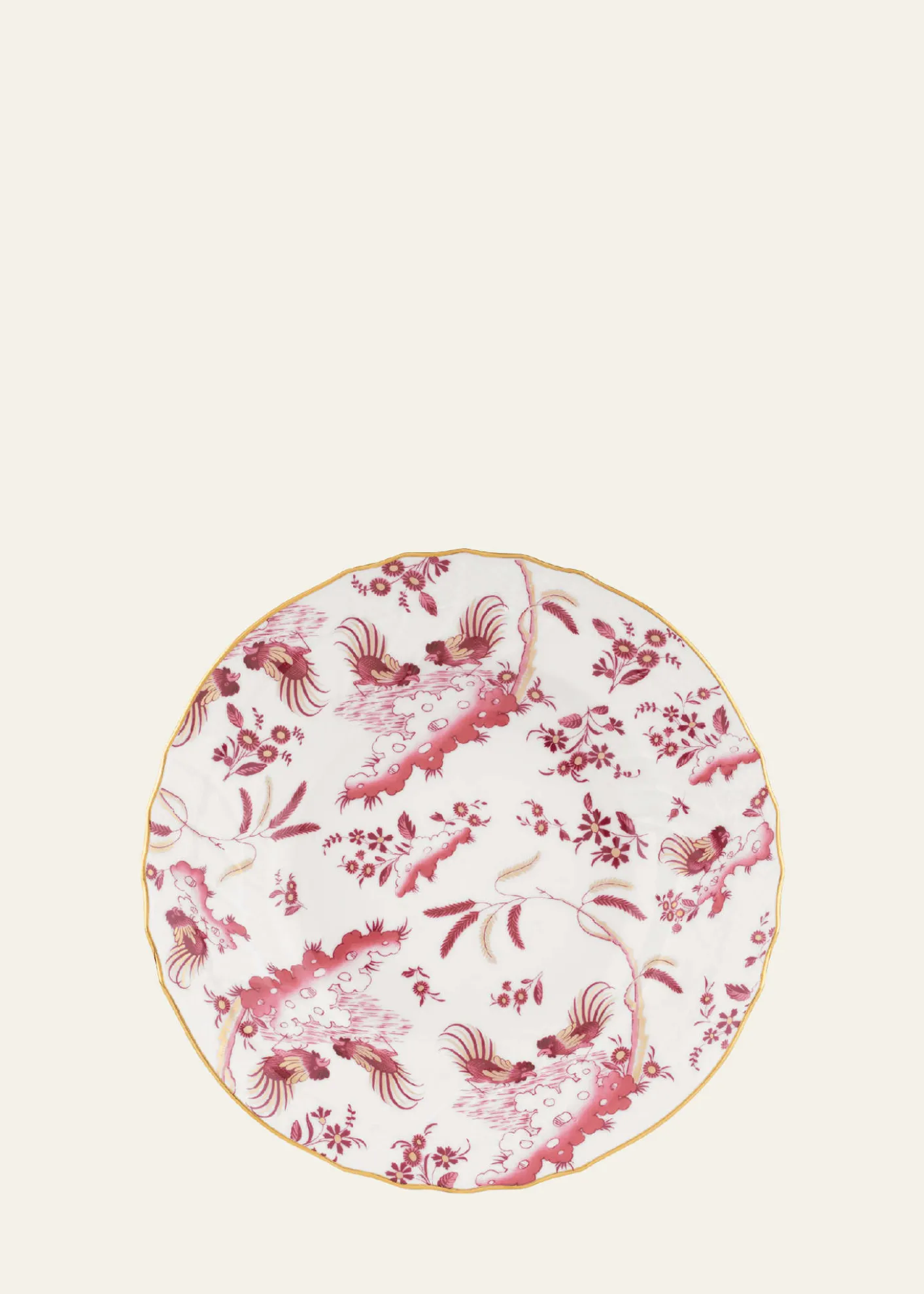 GINORI 1735Oro di Doccia Magenta Soup Plate