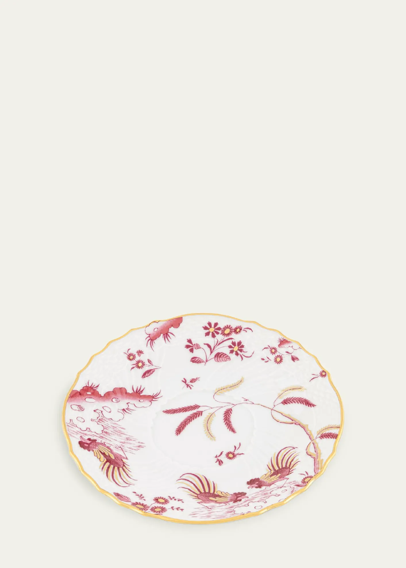 GINORI 1735Oro di Doccia Magenta Tea Saucer