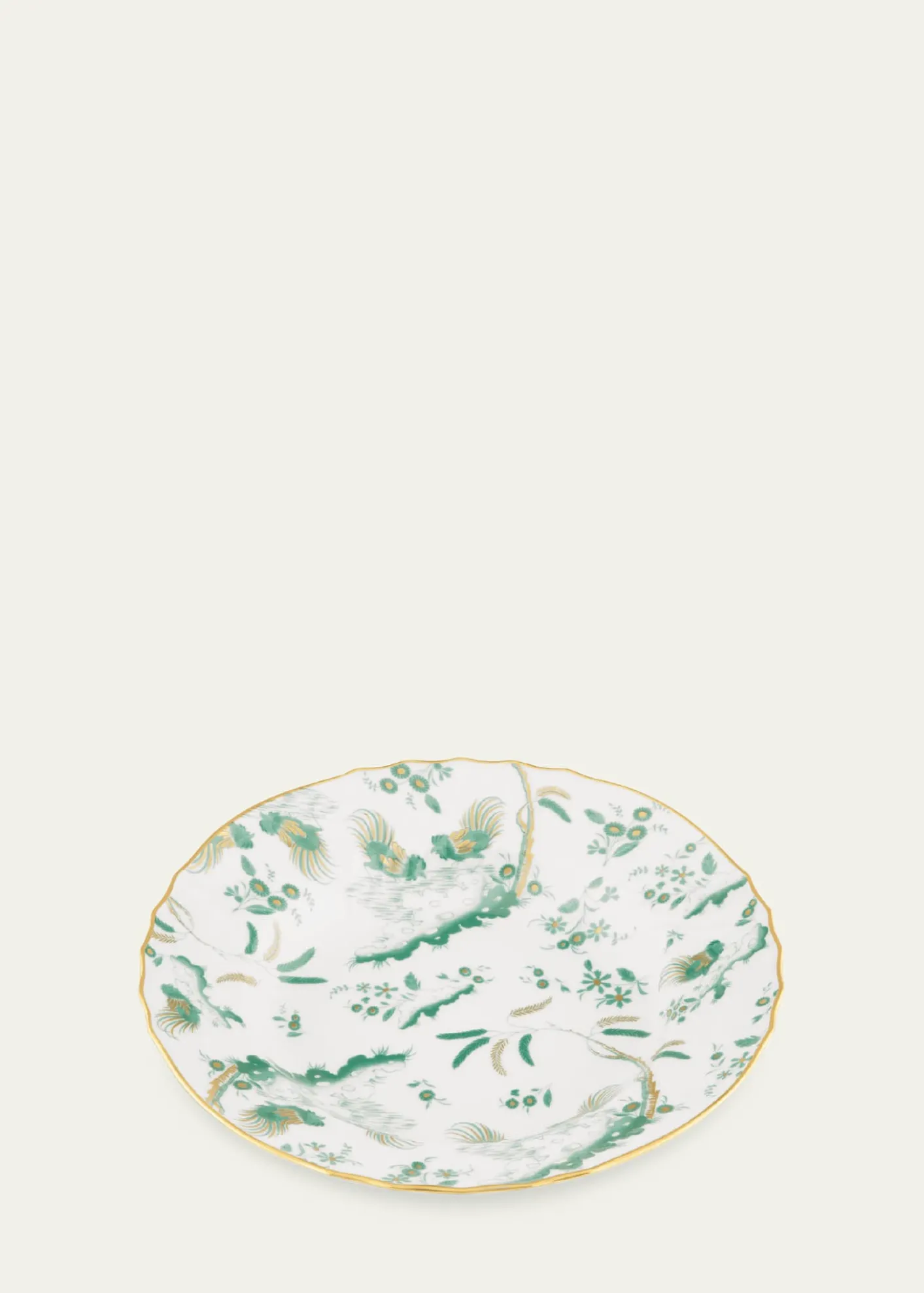 GINORI 1735Oro di Doccia Soup Plate, Giada