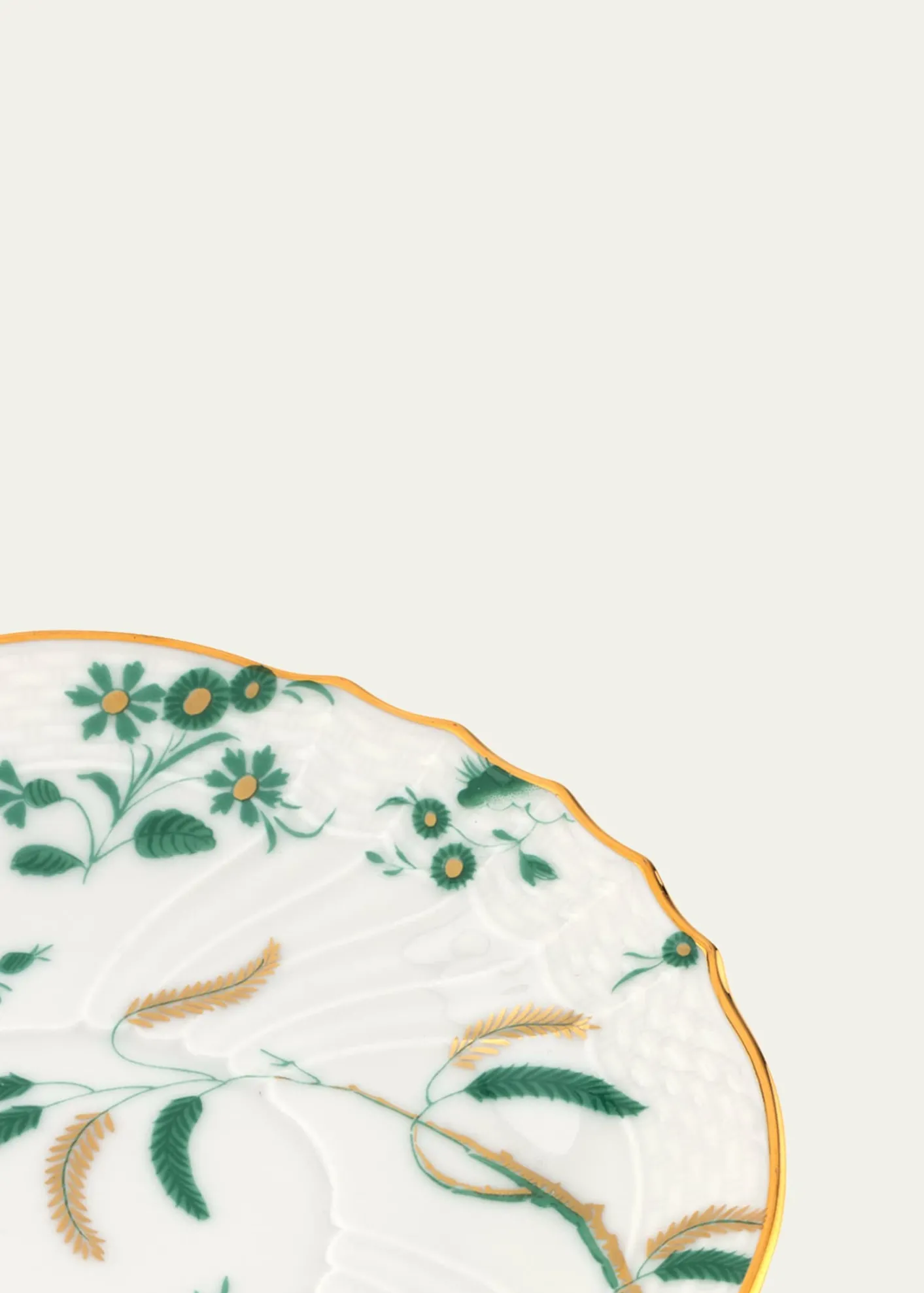 GINORI 1735Oro di Doccia Tea Saucer, Giada