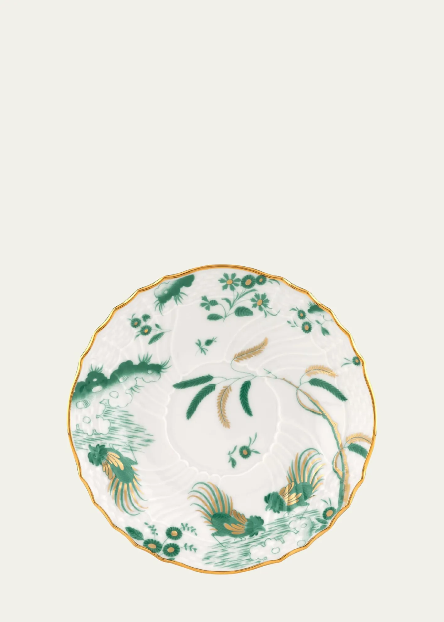 GINORI 1735Oro di Doccia Tea Saucer, Giada