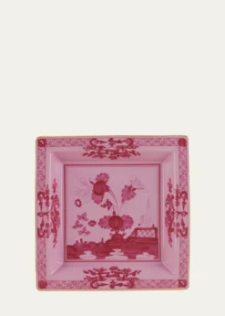 GINORI 1735Porpora Squared Porcelain Tray, 9.6"