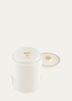GINORI 1735The Companion Candleholder, White/Gold - LCDC Collection