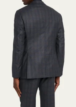 Giorgio ArmaniMen's Blurred Plaid G Line Two-Piece Suit