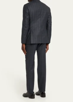 Giorgio ArmaniMen's Blurred Plaid G Line Two-Piece Suit