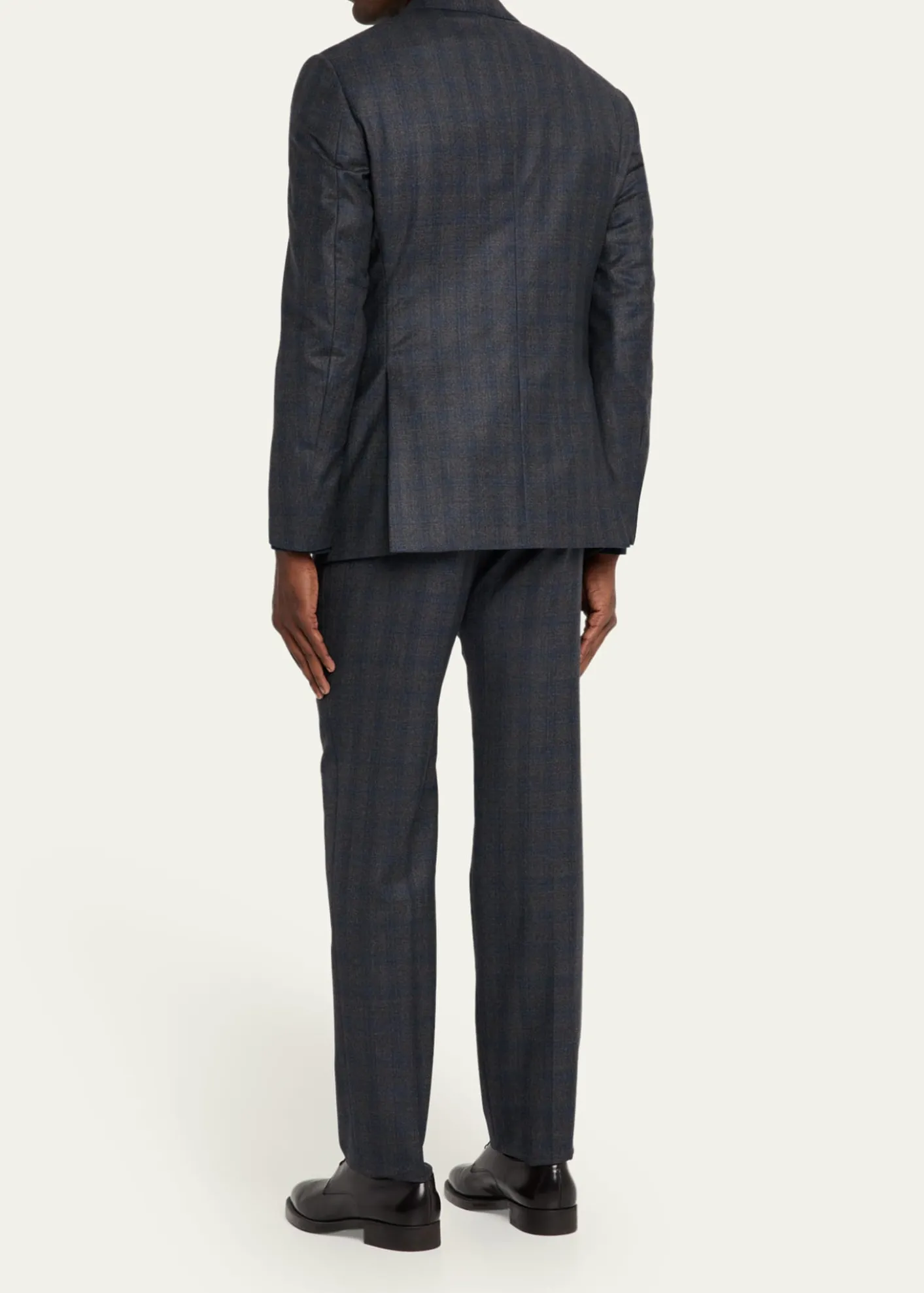 Giorgio ArmaniMen's Blurred Plaid G Line Two-Piece Suit