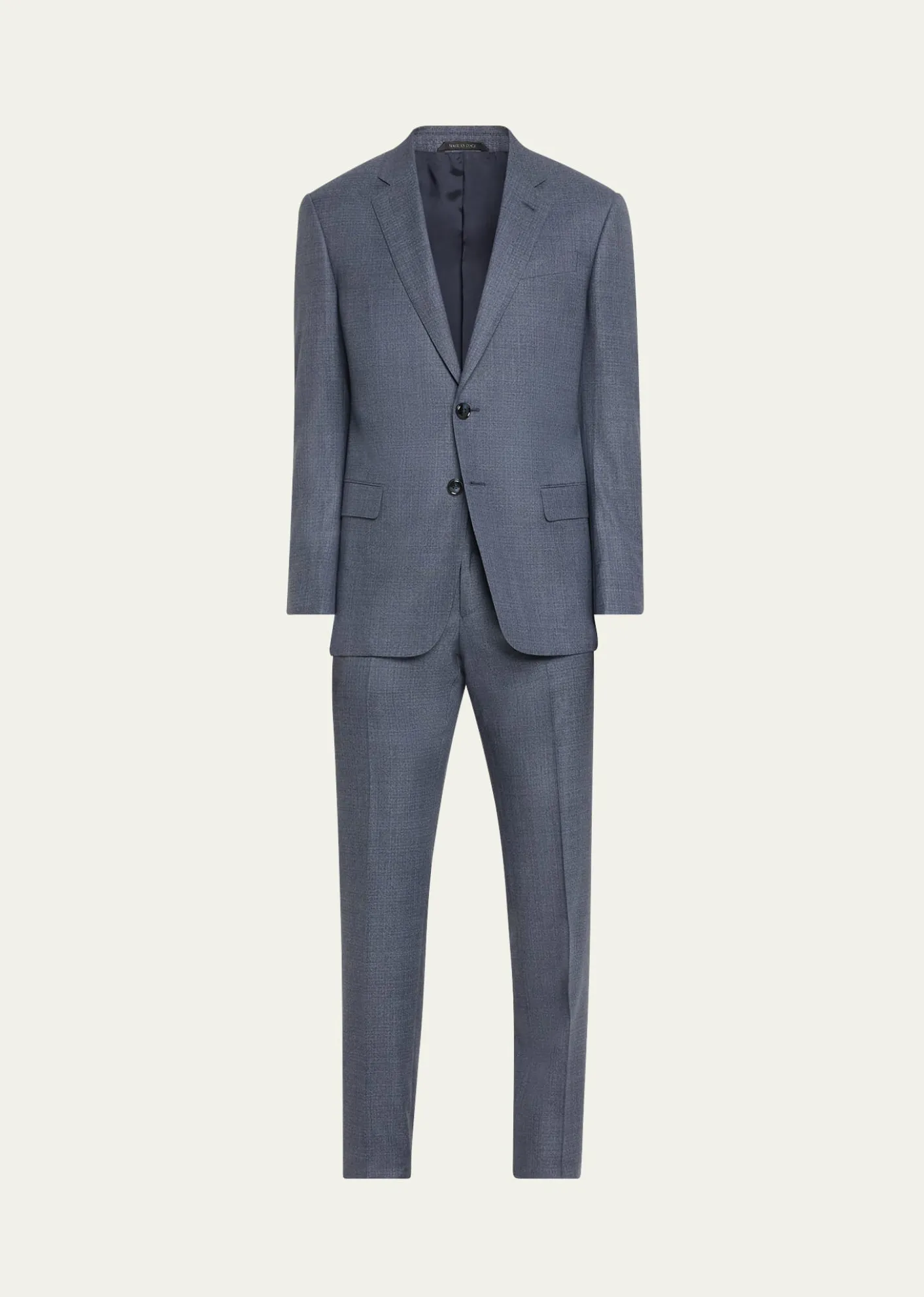 Giorgio ArmaniMen's Micro-Squares Wool Classic Fit Suit