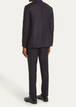 Giorgio ArmaniMen's Micro-Textured Wool Classic Fit Suit
