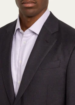 Giorgio ArmaniMen's Micro-Textured Wool Classic Fit Suit
