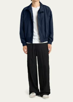 Giorgio ArmaniMen's Oversized Snap-Front Bomber Jacket