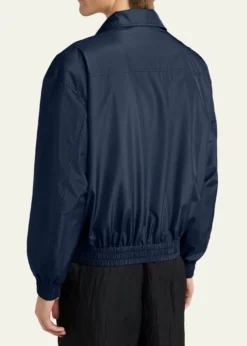 Giorgio ArmaniMen's Oversized Snap-Front Bomber Jacket