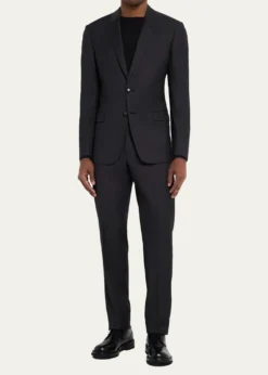Giorgio ArmaniMen's Pinpoint Twill Suit