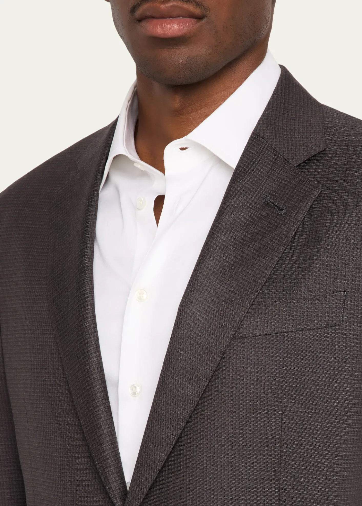 Giorgio ArmaniMen's Soft Line Micro-Check Two-Piece Suit
