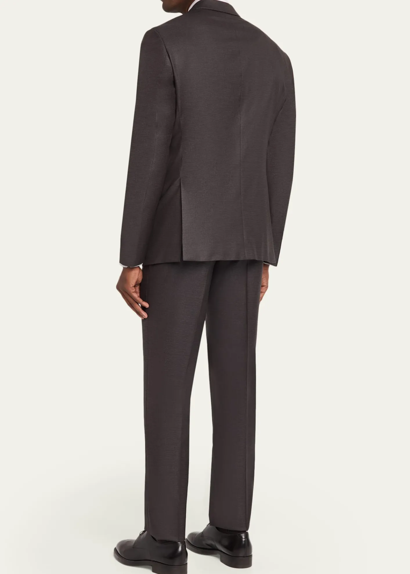 Giorgio ArmaniMen's Soft Line Micro-Check Two-Piece Suit