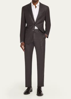 Giorgio ArmaniMen's Soft Line Micro-Check Two-Piece Suit