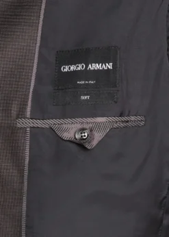 Giorgio ArmaniMen's Soft Line Micro-Check Two-Piece Suit