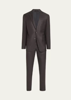 Giorgio ArmaniMen's Soft Line Micro-Check Two-Piece Suit