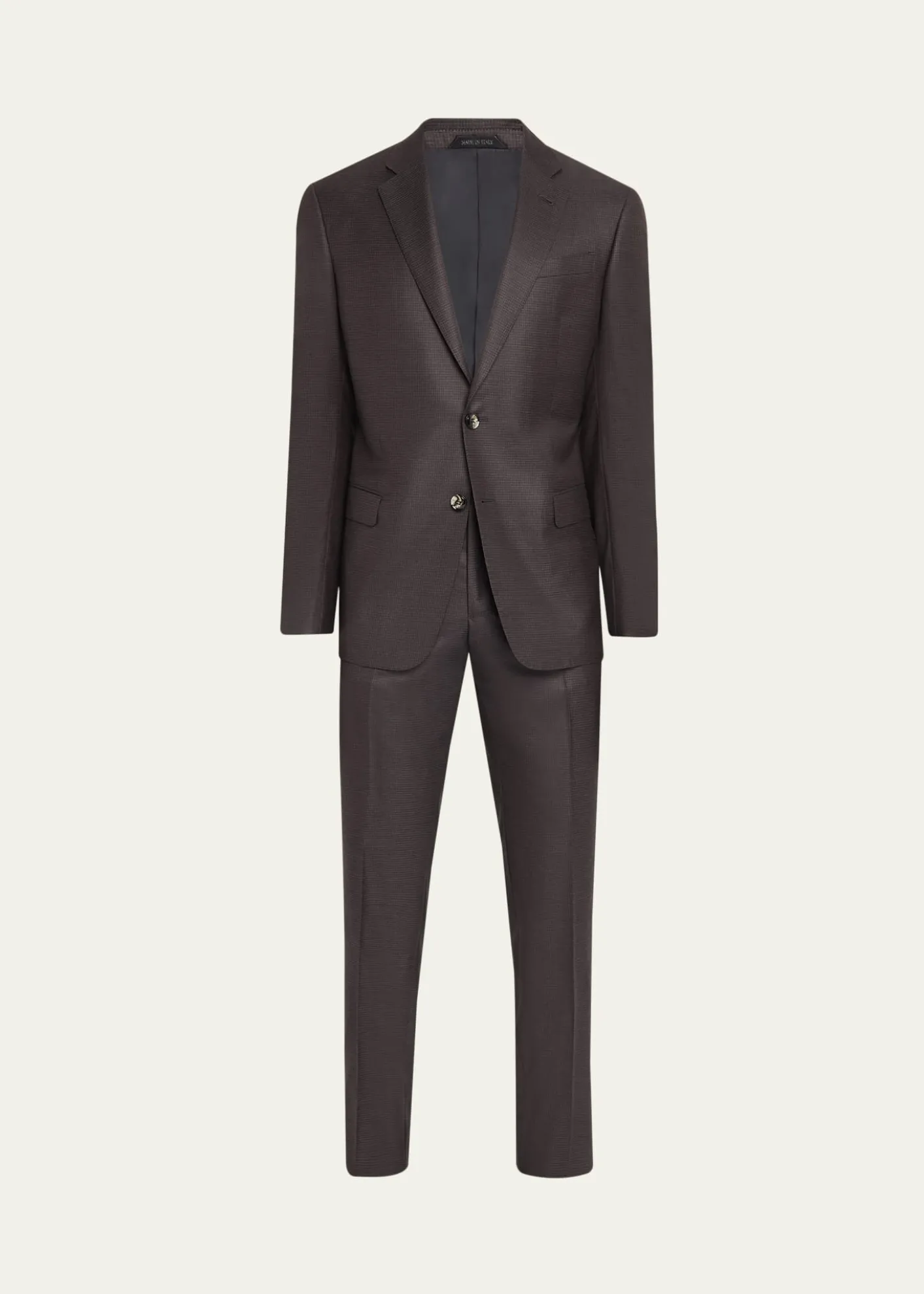 Giorgio ArmaniMen's Soft Line Micro-Check Two-Piece Suit