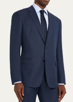 Giorgio ArmaniMen's Soft Line Chevron Single-Breasted Suit
