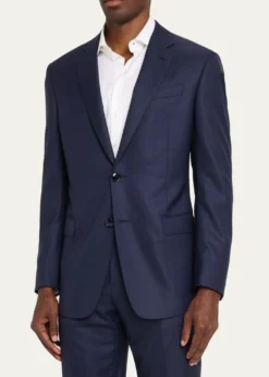 Giorgio ArmaniMen's Soft Line Textured Wool Two-Piece Suit