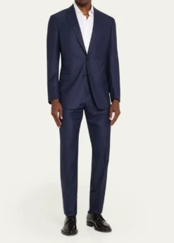 Giorgio ArmaniMen's Soft Line Textured Wool Two-Piece Suit
