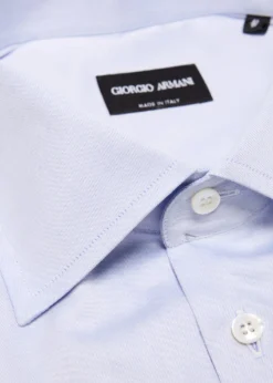 Giorgio ArmaniMen's Solid Cotton Dress Shirt