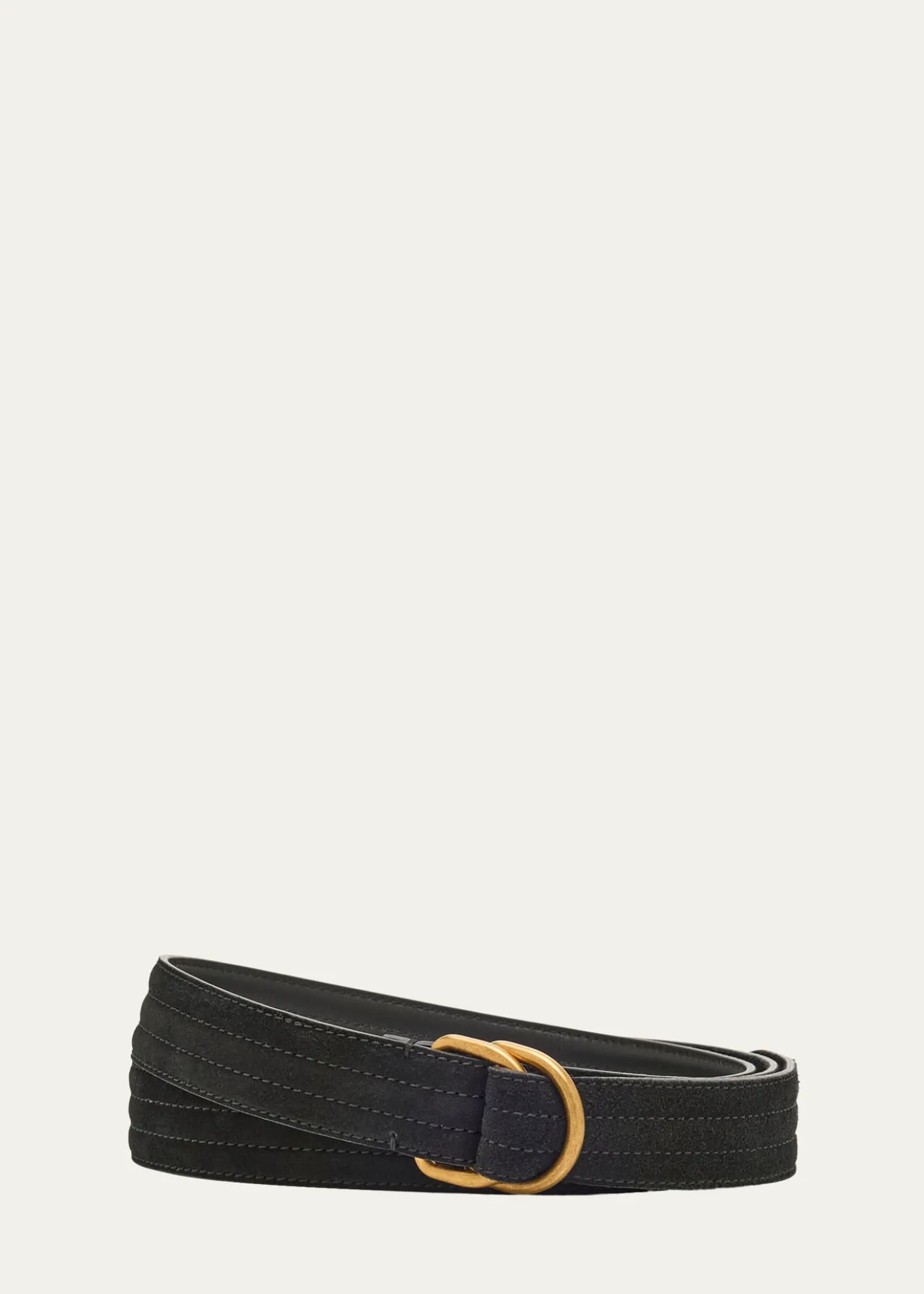 Giorgio ArmaniMen's Split Leather D-Ring Belt