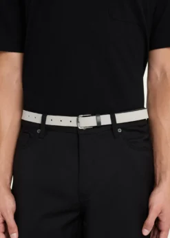 Giorgio ArmaniMen's Suede and Leather Reversible Belt
