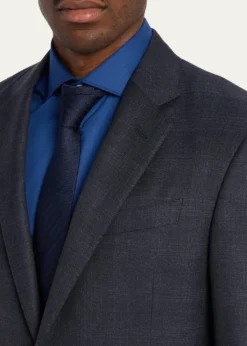 Giorgio ArmaniMen's Tonal Check Single-Breasted Suit