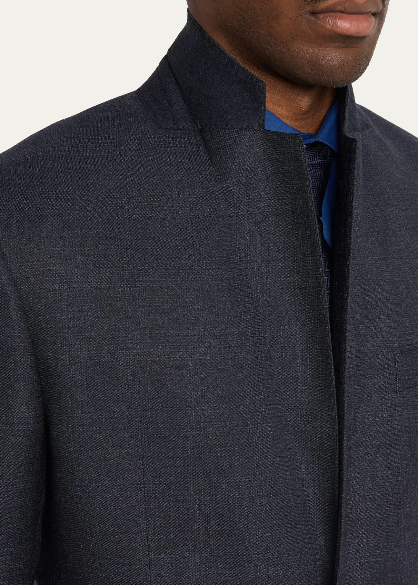 Giorgio ArmaniMen's Tonal Check Single-Breasted Suit