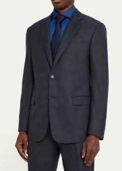 Giorgio ArmaniMen's Tonal Check Single-Breasted Suit