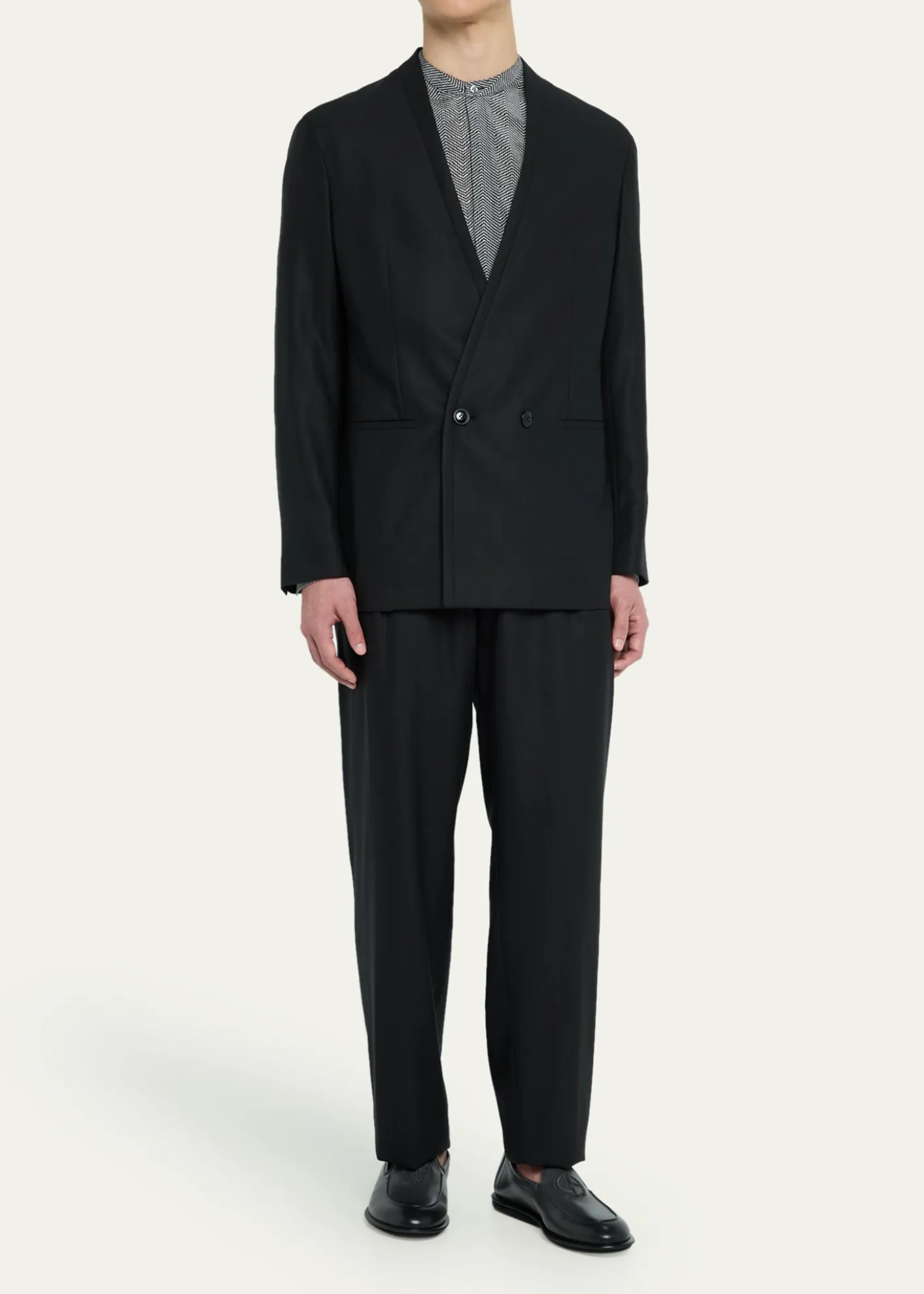 Giorgio ArmaniMen's Upton Double-Breasted Suit