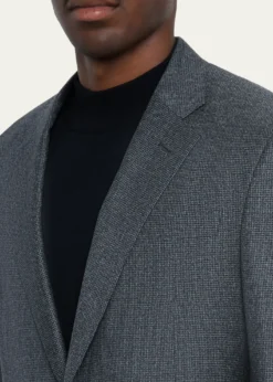 Giorgio ArmaniMen's Wool Micro-Houndstooth Two-Piece Suit