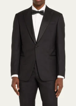Giorgio ArmaniMen's Wool Satin-Lapel Two-Piece Tuxedo Set