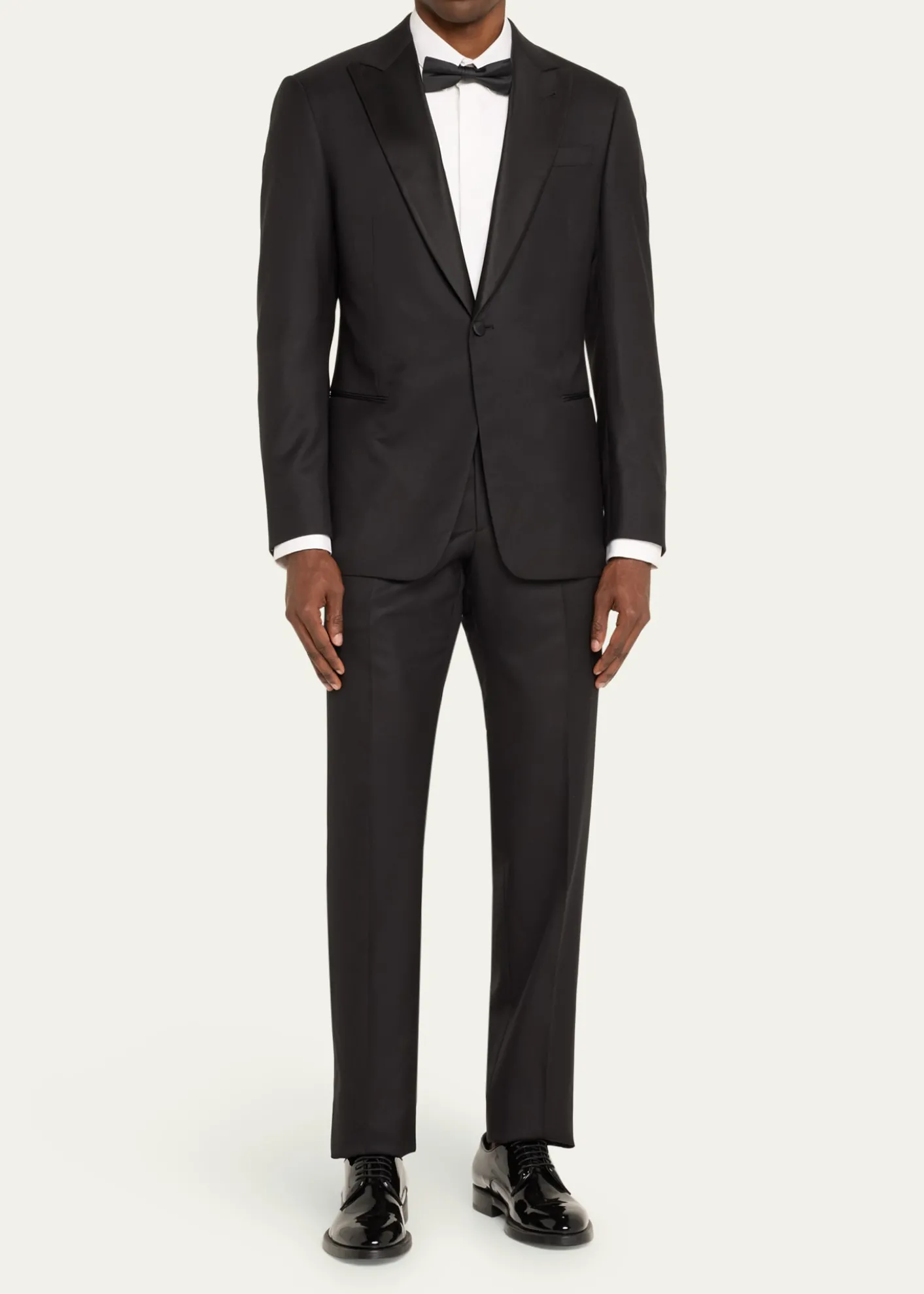 Giorgio ArmaniMen's Wool Satin-Lapel Two-Piece Tuxedo Set