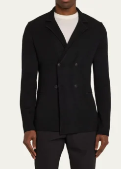 Giorgio ArmaniMen's Wool-Cashmere Rib Stitch Blazer