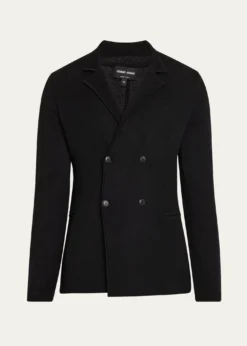 Giorgio ArmaniMen's Wool-Cashmere Rib Stitch Blazer