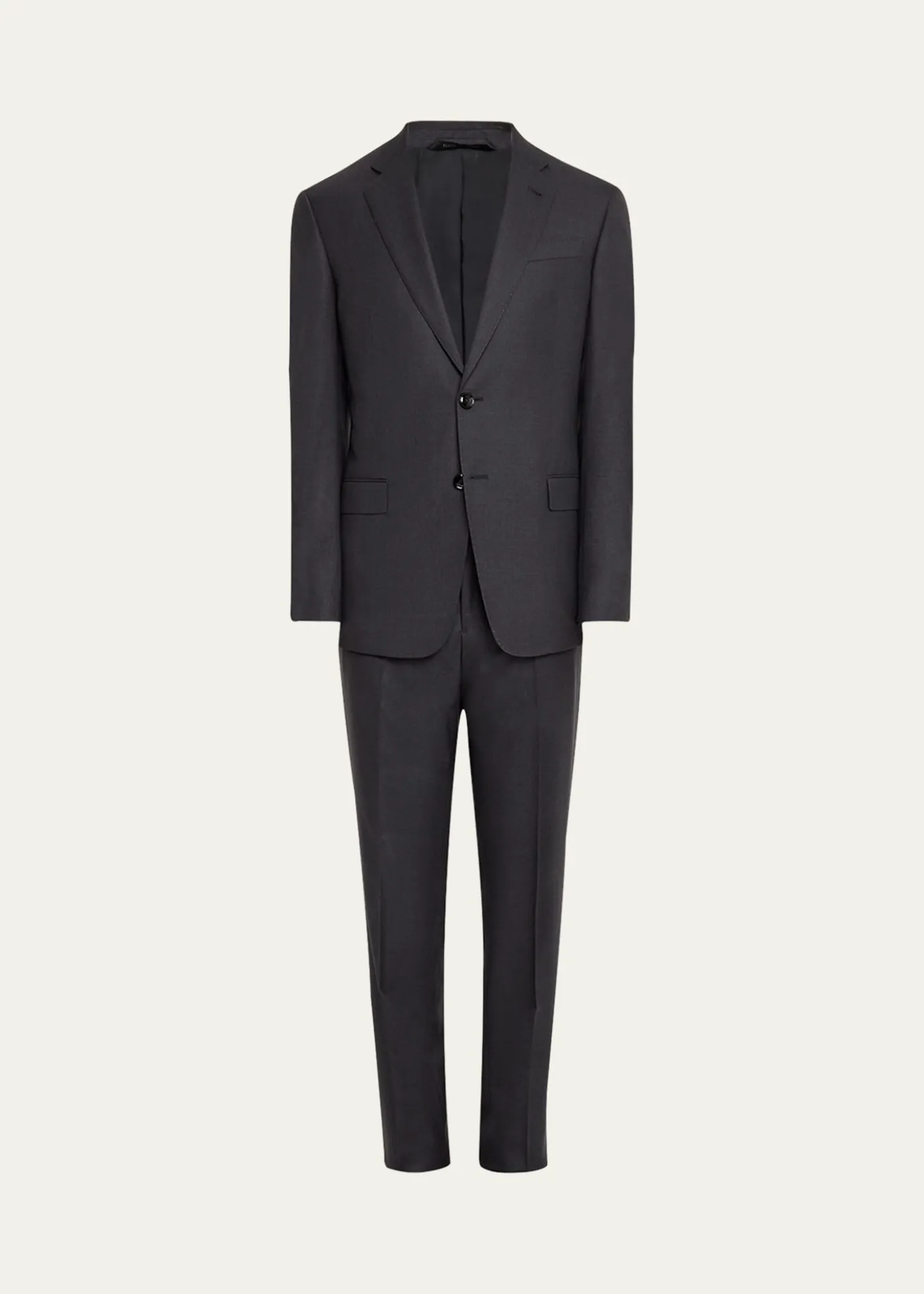 Giorgio ArmaniMne's Basic Wool Two-Piece Suit