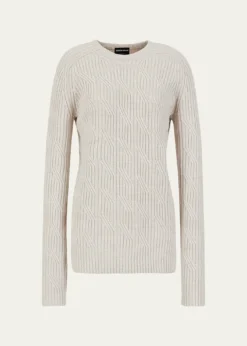 Giorgio ArmaniAlashan Ribbed Cashmere Sweater