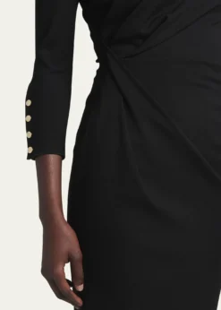 Giorgio ArmaniAsymmetric Keyhole Midi Dress