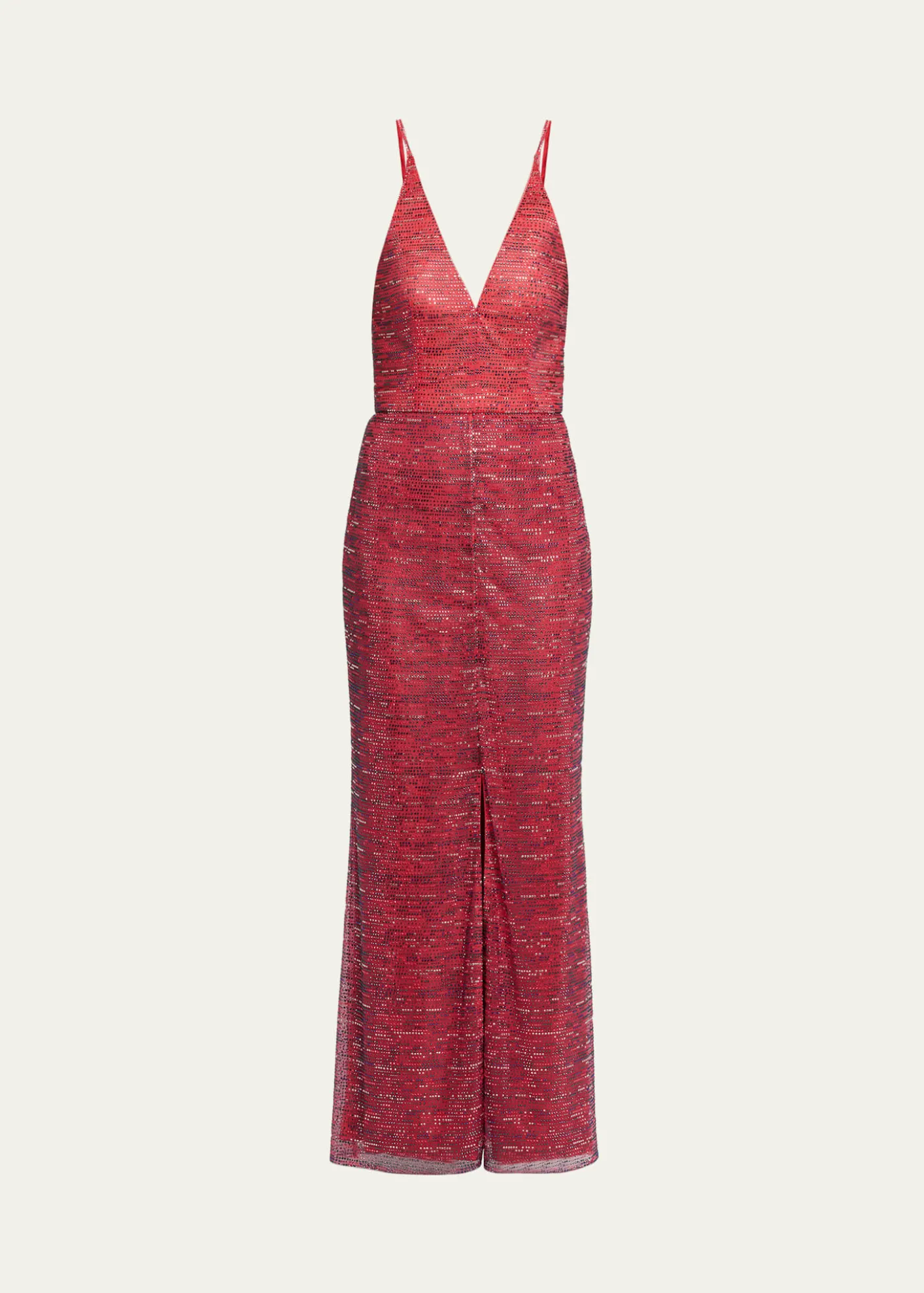 Giorgio ArmaniBackless Rhinestone Maxi Dress